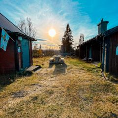 Wandern bei der STF Hütte in Arådalen
